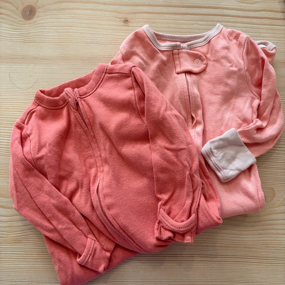Baby Pink Footie Pajamas